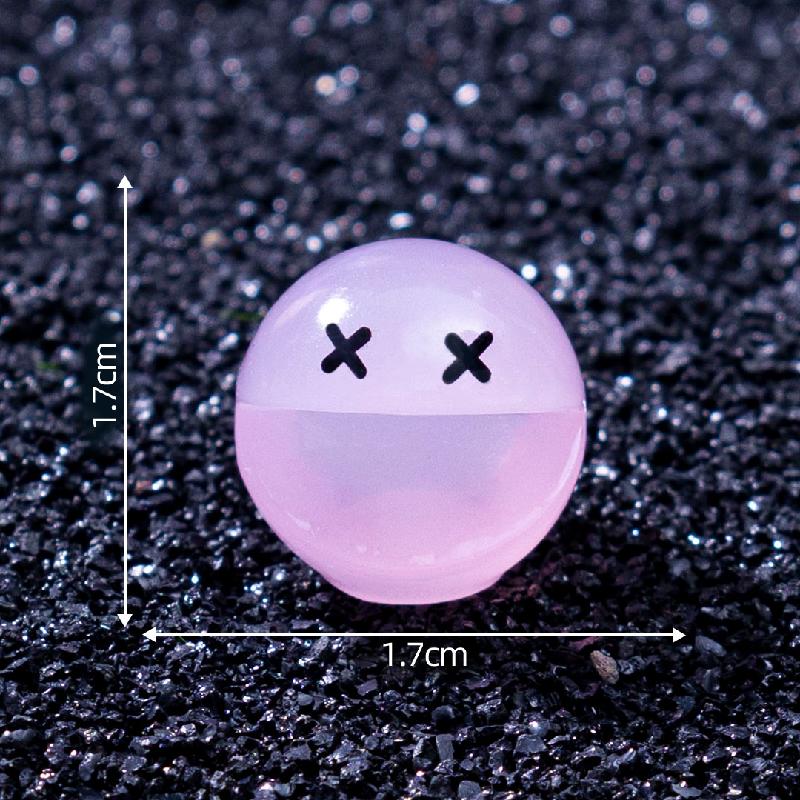 跨境外贸微景观创意夜光豆豆人萌粒 DIY装饰品配件迷你桌面小摆件