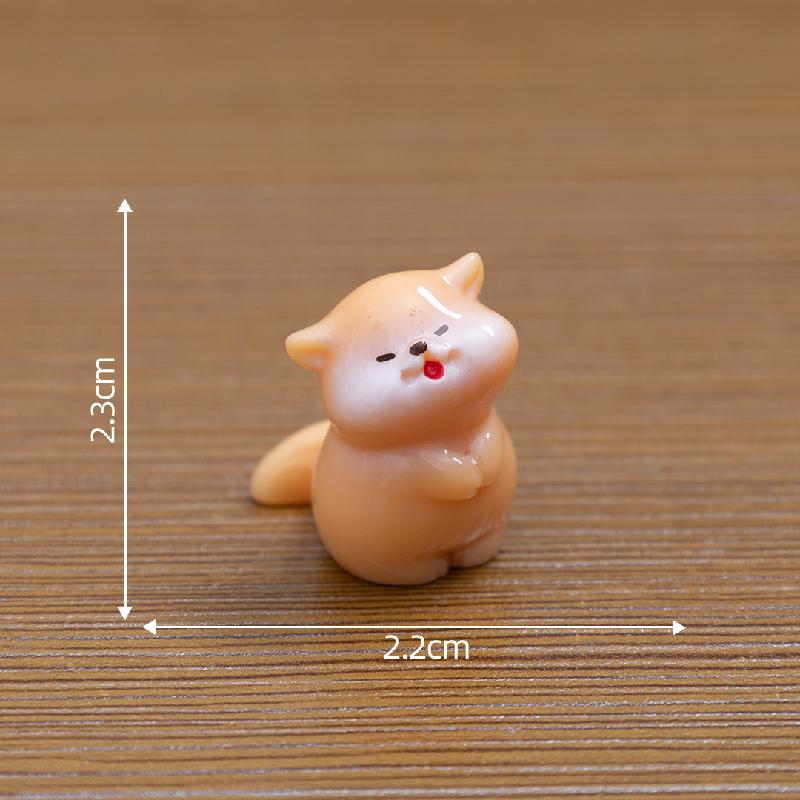 微景观创意可爱小水獭萌粒公仔娃屋 DIY装饰品配件迷你桌面小摆件