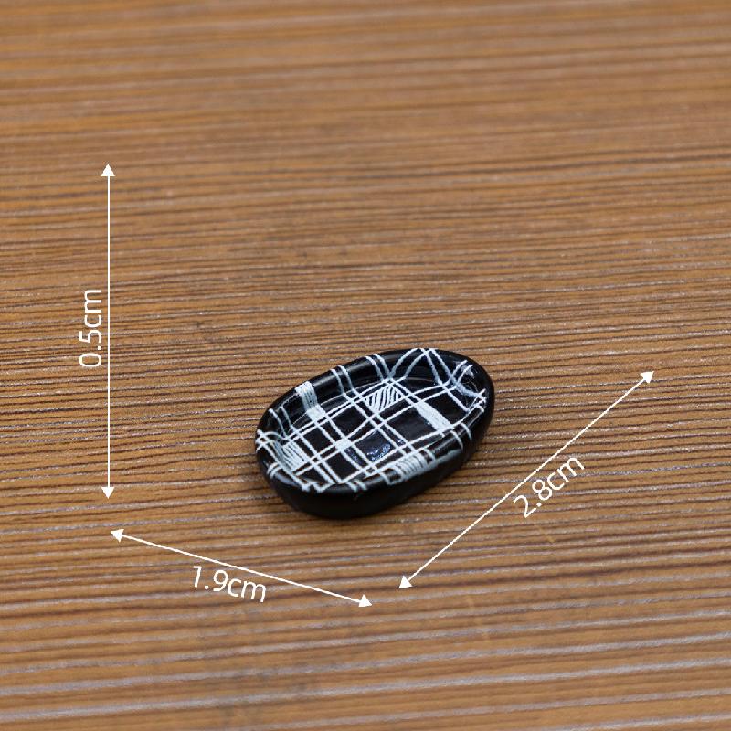 Đĩa Hoa Văn Kẻ Ô Mini Nhà Búp Bê DIY (PK-832)