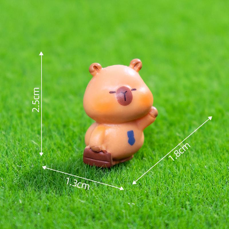 Capybara phóng viên mini trang trí nhà búp bê (PK-703)