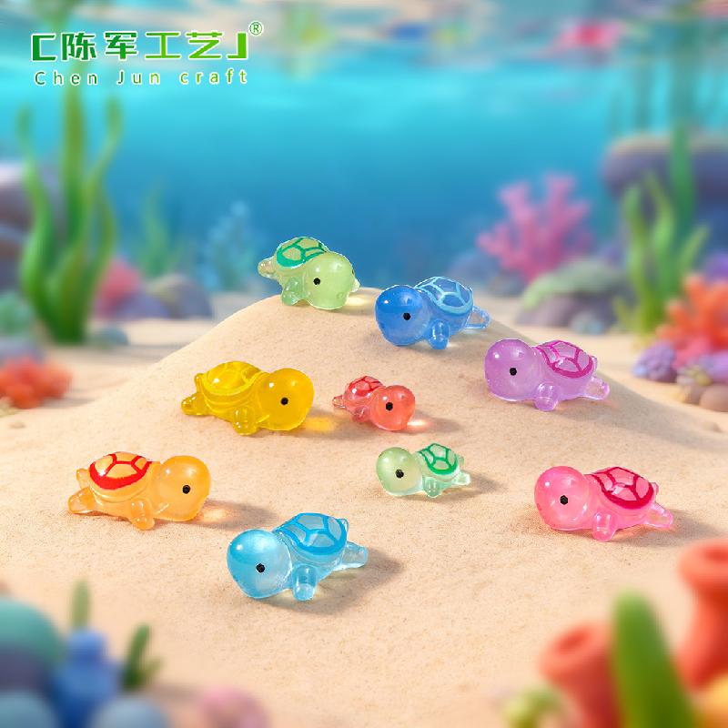 Rùa phát sáng mini trang trí bể cá tiểu cảnh (PK-727)