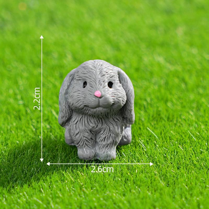 苔藓微景观创意可爱兔子园艺造景 DIY装饰配件迷你车载桌面小摆件