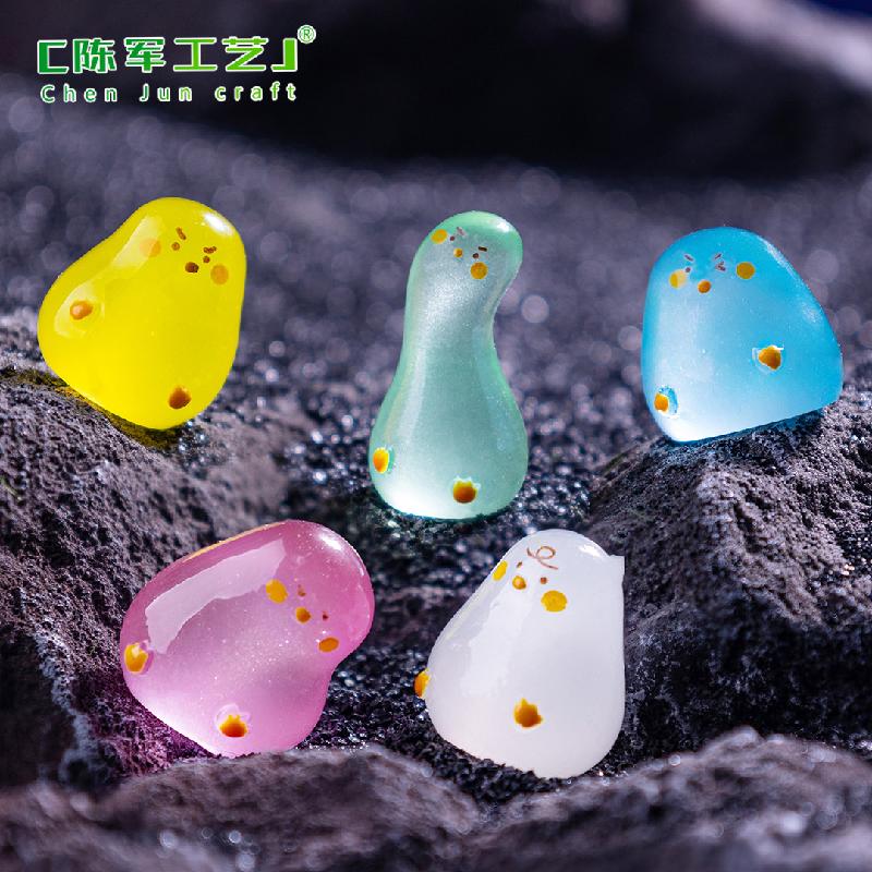 微景观创意夜光搞怪小白鸭盲袋 DIY装饰品挂配件迷你装饰品小摆件