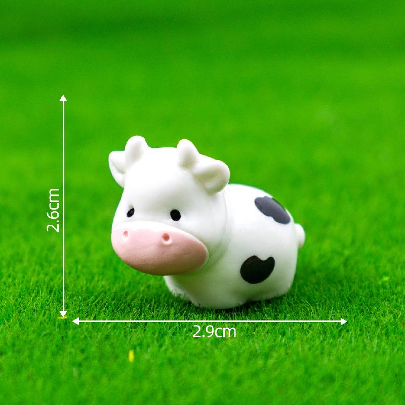 微景观创意可爱牛牛一家园艺造景 DIY装饰品挂配件迷你桌面小摆件