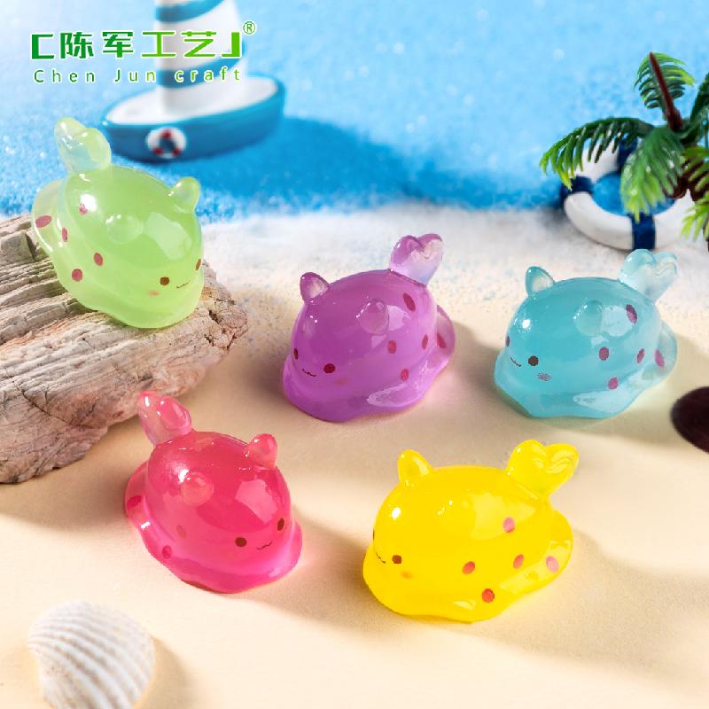跨境微景观夜光小海兔生沙滩造景生态瓶 DIY装饰品配件迷你小摆件