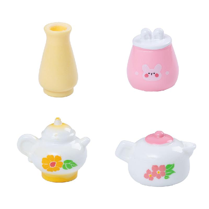 微景观创意仿真小瓶子罐子盘子娃屋 DIY装饰品配件迷你桌面小摆件