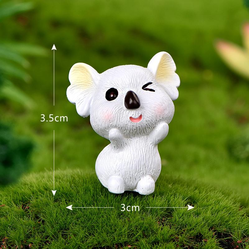 Tiểu cảnh koala dễ thương, phụ kiện trang trí quả cầu mini (ZC-407)