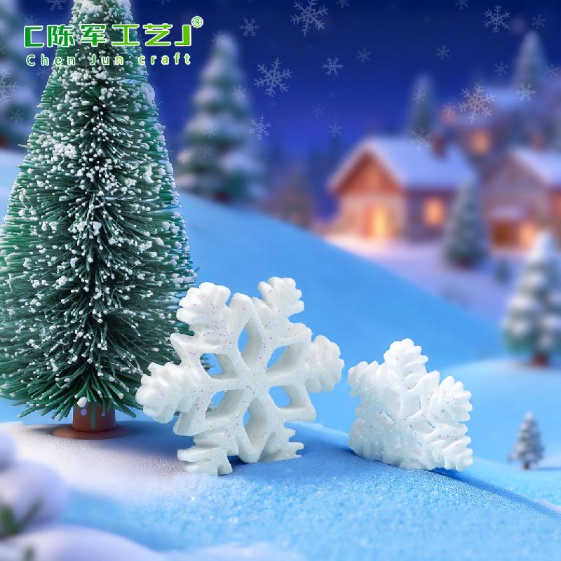 Tiểu cảnh bông tuyết Noel, phụ kiện trang trí vỏ điện thoại (ZC-173)