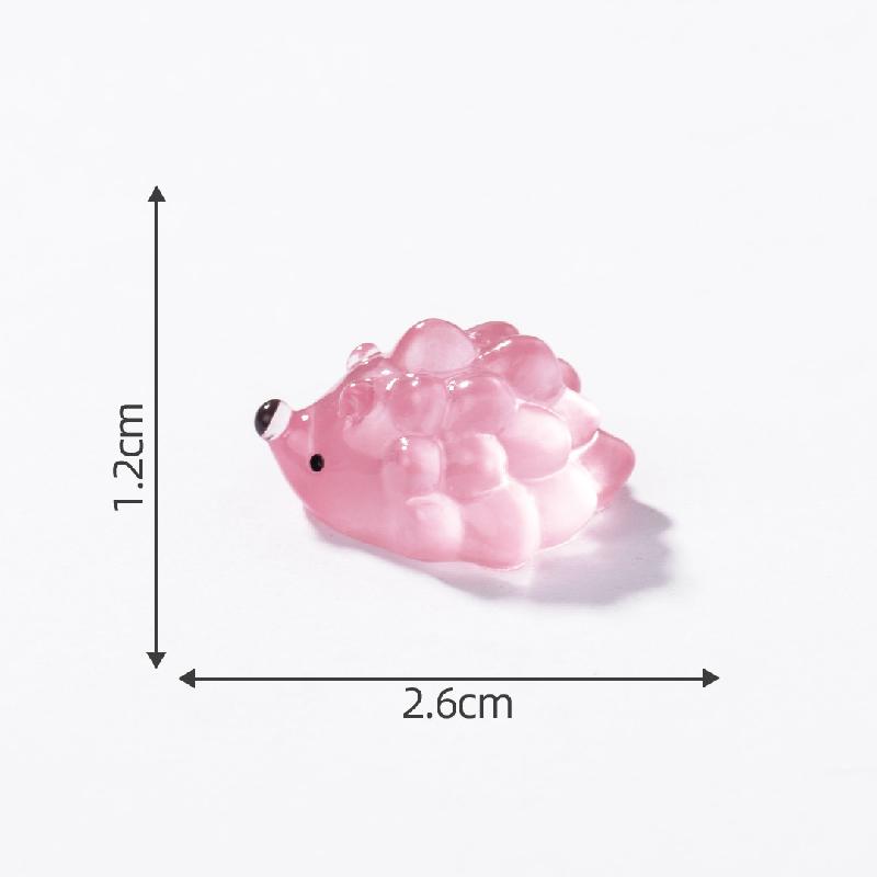 微景观创意夜光可爱小刺猬园艺造景 DIY装饰品配件迷你桌面小摆件