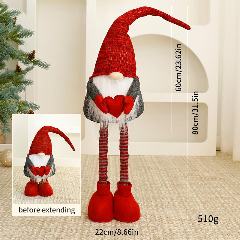 Trang trí Noel: Gnome ông già Noel nhỏ trang trí cửa sổ