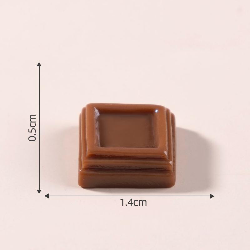 微景观创意仿真巧克力食玩 DIY装饰发夹冰箱贴配件迷你树脂小摆件