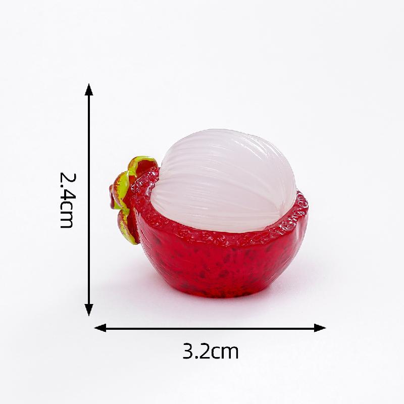 微景观创意夜光半切水果西瓜火龙果萌粒 DIY装饰品配件迷你小摆件