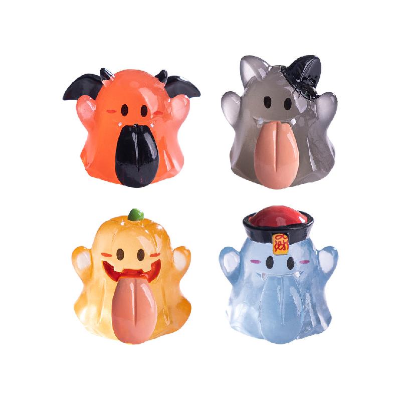 跨境外贸微景观创意夜光大舌头幽灵万圣造景 DIY装饰品配件小摆件