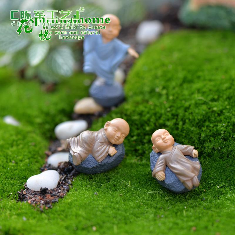 Tiểu cảnh tiểu hòa thượng, phụ kiện trang trí cây cảnh mini (ZC-444)