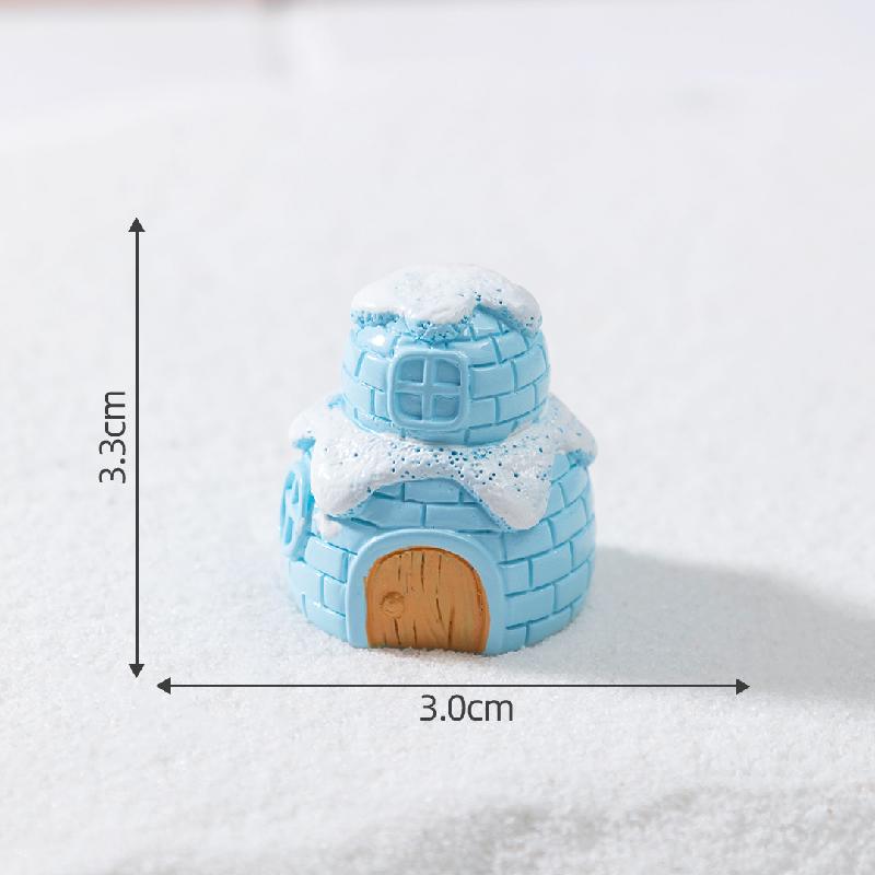 微景观创意可爱圣诞老人企鹅雪地造景 DIY装饰配件迷你桌面小摆件