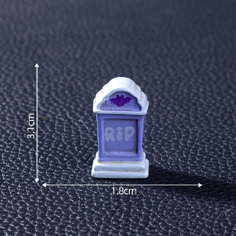 跨境外贸微景观创意万圣节骷髅节日造景 DIY装饰品配件迷你小摆件