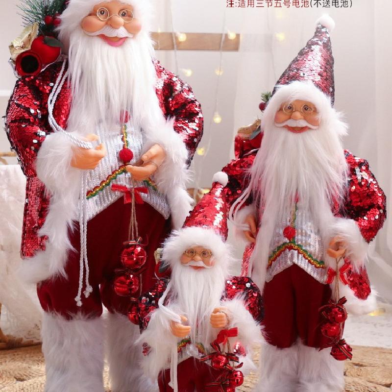 Trang trí Noel: Búp bê ông già Noel cho khách sạn, nhà hàng