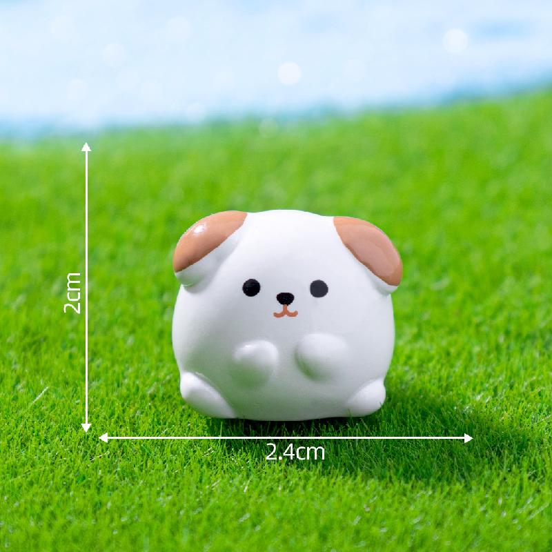 微景观创意可爱圆嘟嘟熊猫小狗小动物 DIY装饰配件迷你桌面小摆件
