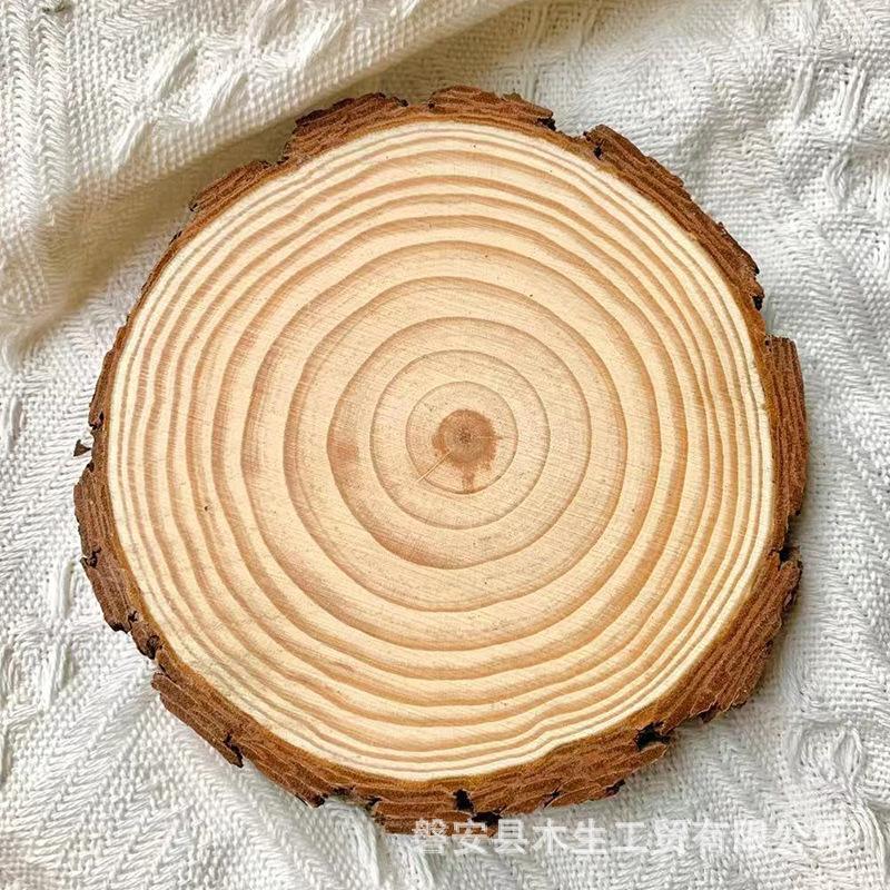 Mảnh gỗ tròn DIY: gỗ nguyên khối, mộc, phẳng, hoàn hảo cho trang trí, nền và vẽ tay, nhập khẩu số lượng lớn.