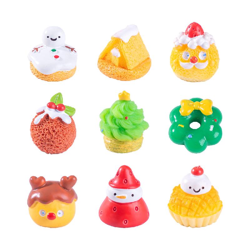 微景观创意圣诞甜品圣诞节食玩造景 DIY装饰品配件迷你树脂小摆件