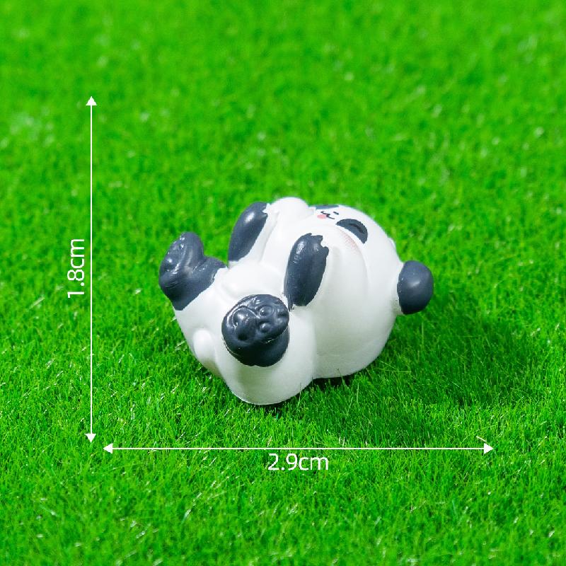 Tiểu cảnh gấu trúc dễ thương, trang trí tre và măng mini (ZC-59)
