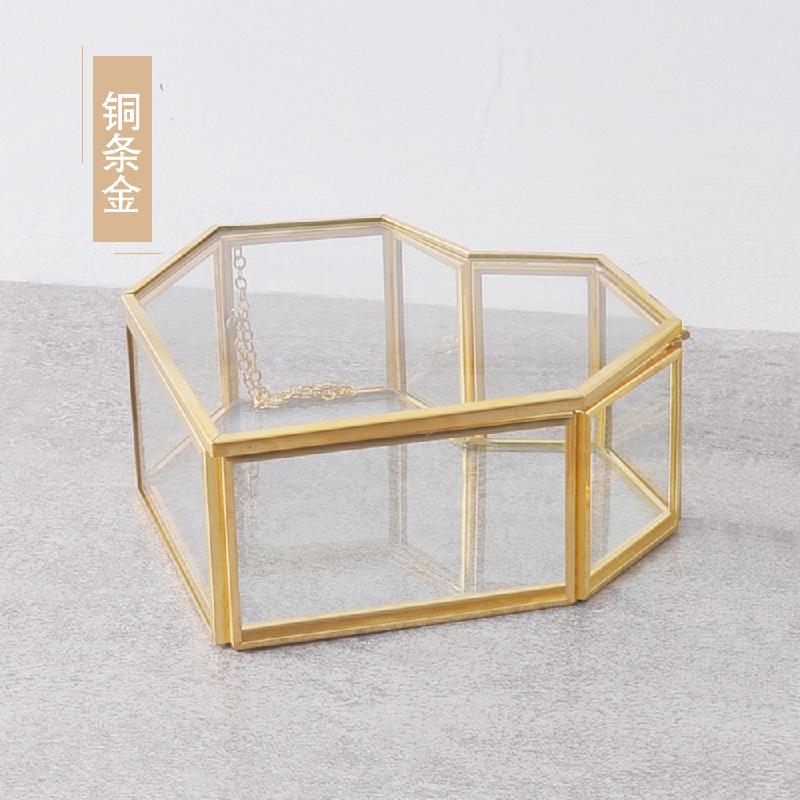 DG-35 Hộp trang sức nhỏ phong cách Á Đông cổ điển, sáng tạo, tình yêu, thủy tinh