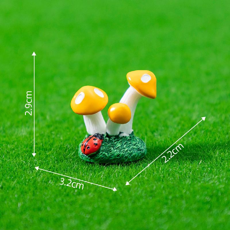 Tiểu cảnh nấm và động vật, trang trí cây cảnh DIY mini (ZC-313)