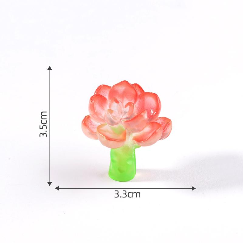 苔藓微景观创意夜光多肉盆栽花瓶植物造景 DIY装饰配件迷你小摆件