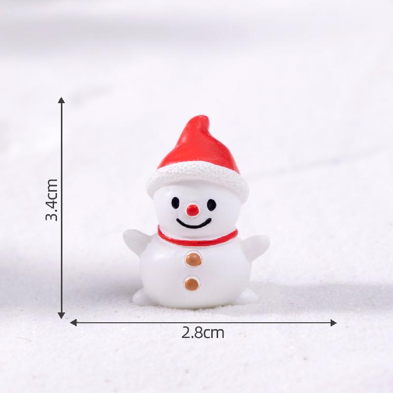 跨境外贸微景观创意圣诞老人小鹿DIY装饰品挂配件迷你桌面小摆件