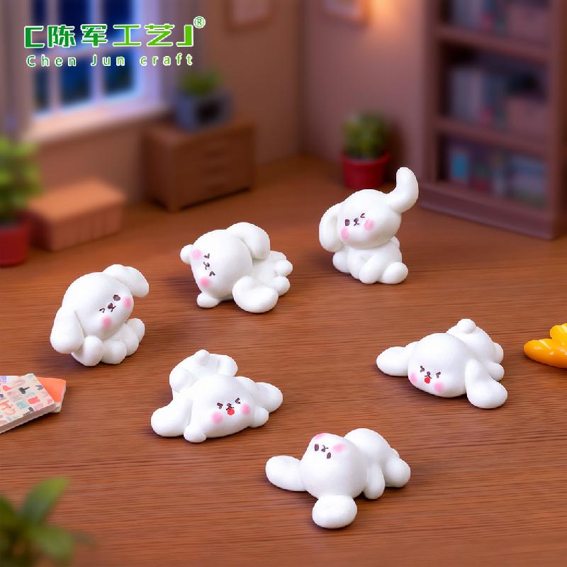 Tiểu cảnh chó nhỏ dễ thương, trang trí bàn làm việc mini (ZC-191)