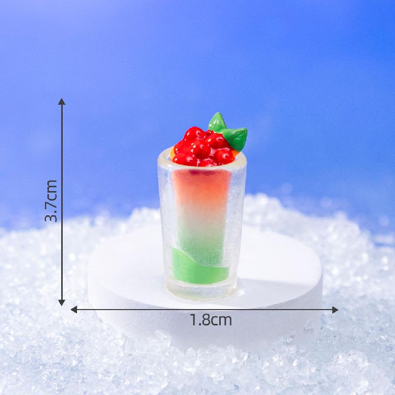 微景观创意仿真彩虹冰淇淋食玩 DIY装饰品盲袋配件迷你桌面小摆件