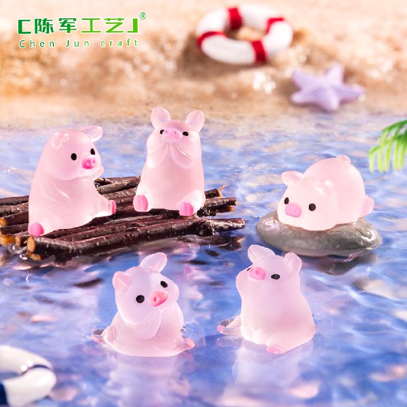 Heo phát sáng – Mô hình heo mini đáng yêu, trang trí bàn (M-582)