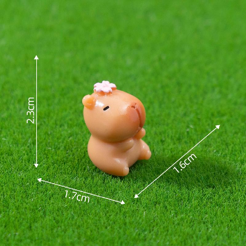 Capybara hoa anh đào mùa xuân mini tiểu cảnh (PK-700)