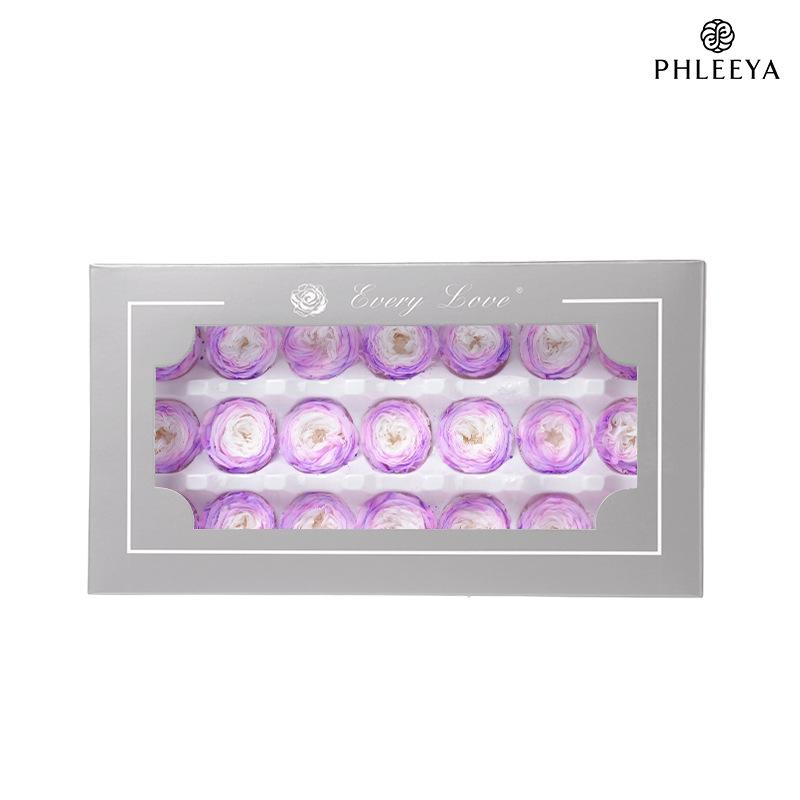 Hoa hồng Austin vĩnh cửu 2–3cm Chocolate Bubble DIY hoa khô (HK-15)