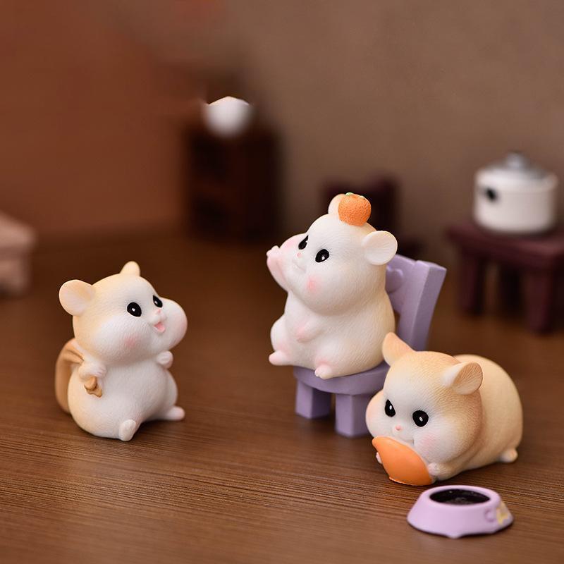 Chuột hamster háu ăn, Pho mát, Bao Gạo, Đĩa (PK-73)