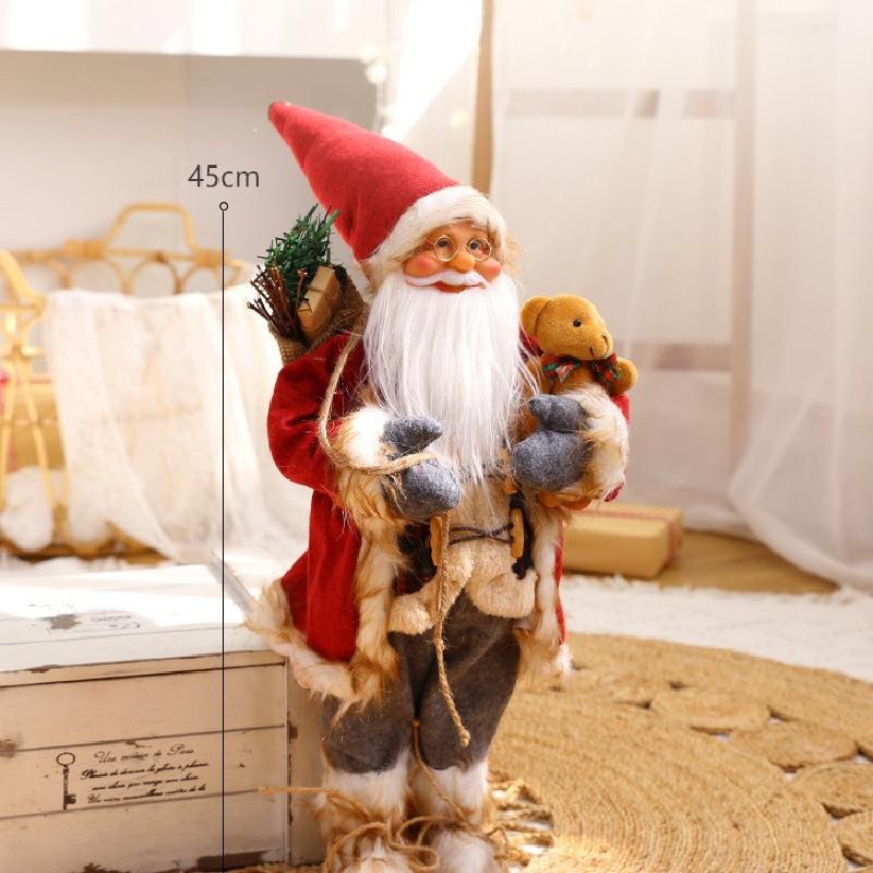 Trang trí Noel: Búp bê ông già Noel cho khách sạn, nhà hàng