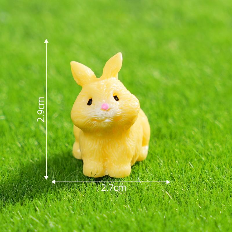 苔藓微景观创意可爱兔子园艺造景 DIY装饰配件迷你车载桌面小摆件