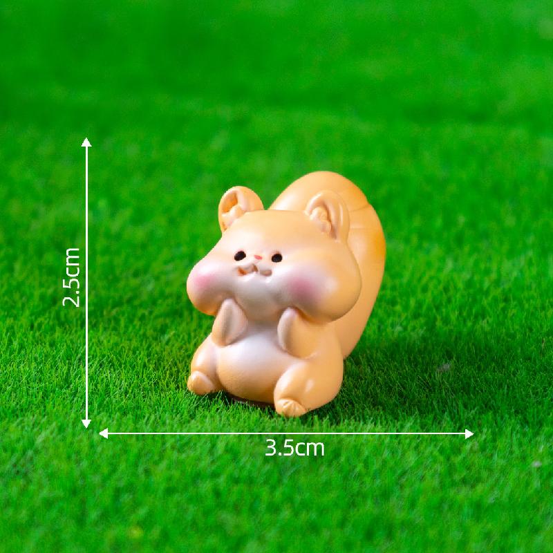 Tiểu cảnh động vật rừng: cú, búp bê DIY, phụ kiện treo bàn tiểu cảnh mini (ZC-495)