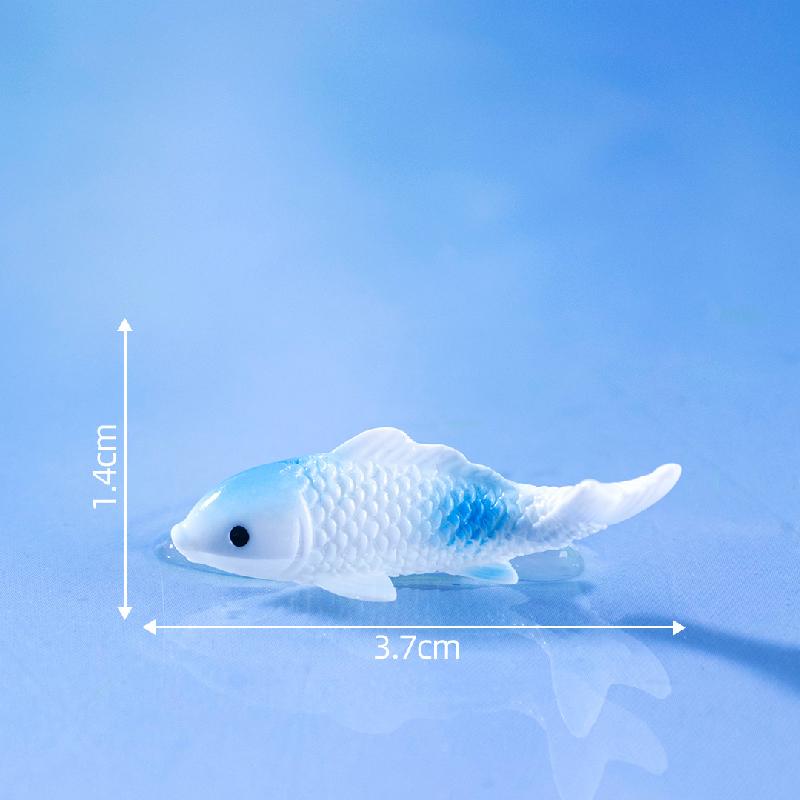 微景观创意写实小锦鲤金鱼萌粒鱼缸造景 DIY装饰品配件迷你小摆件