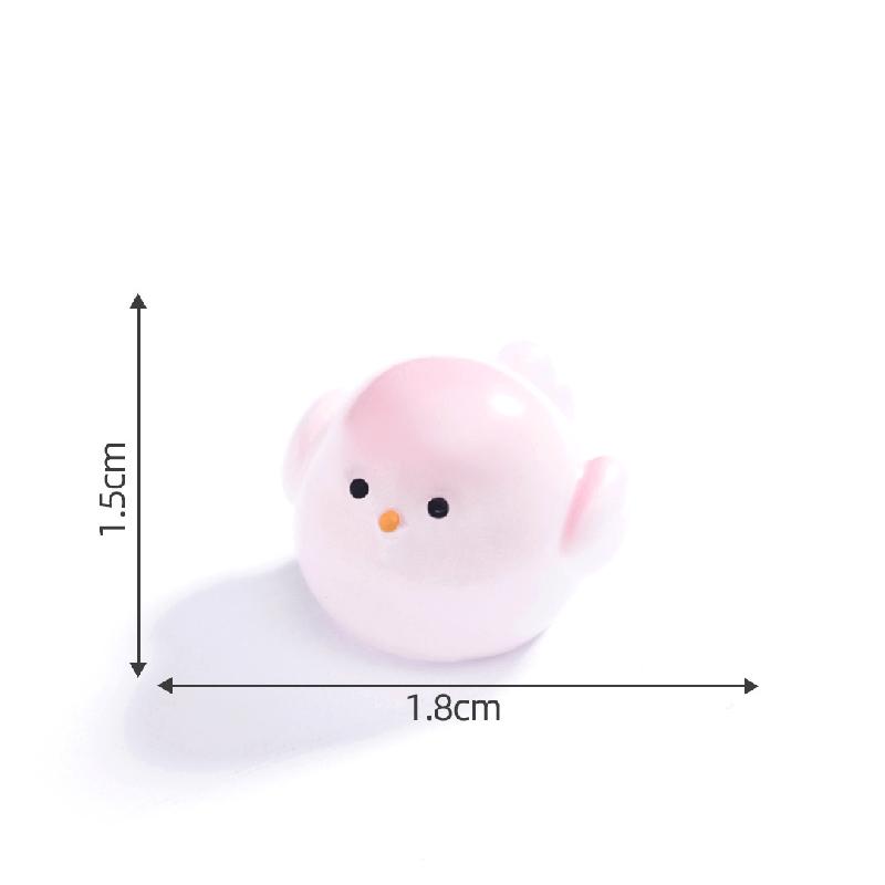 微景观创意小号云雀小鸡萌粒盲袋 DIY装饰品挂配件迷你桌面小摆件