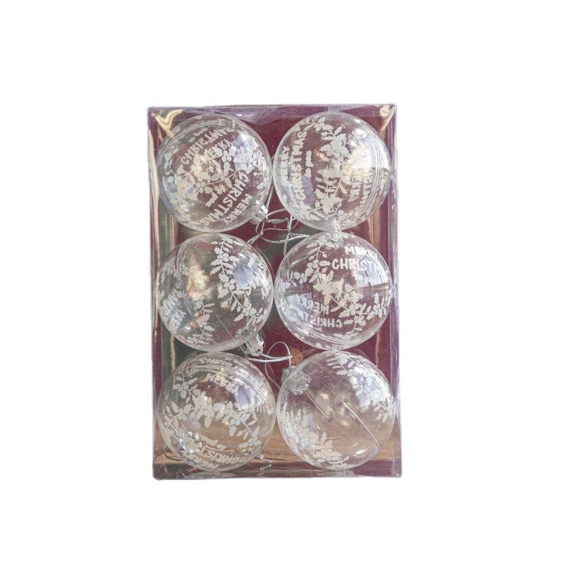 Trang trí Noel: Bóng tuyết nhựa trong suốt, thiết kế tinh tế