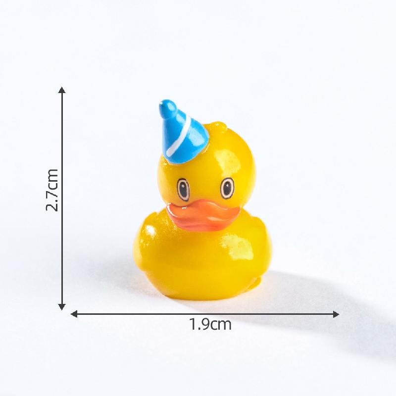 微景观创意百变小黄鸭萌粒沙滩造景 DIY装饰品配件迷你桌面小摆件