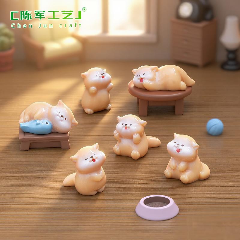 微景观创意可爱小水獭萌粒公仔娃屋 DIY装饰品配件迷你桌面小摆件