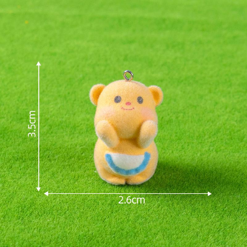 植绒公仔创意可爱小动物系列萌粒 DIY装饰品摆件包包钥匙扣挂配件