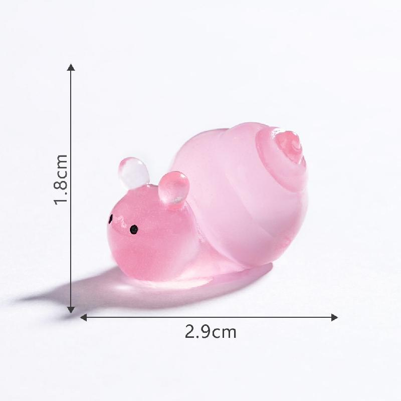 苔藓微景观创意夜光圆圆小蜗牛园艺造景 DIY装饰品配件迷你小摆件