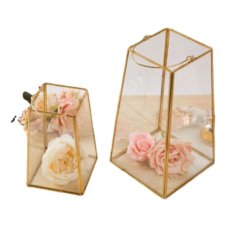DG-177 Hộp trang trí phòng để lửa cưới của nhà kính hình vuông lớn Bắc Âu