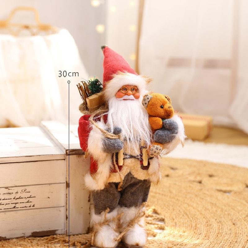 Trang trí Noel: Búp bê ông già Noel cho khách sạn, nhà hàng