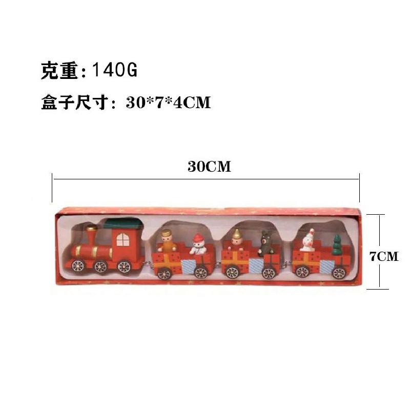 Trang trí Noel: Tàu hỏa gỗ, trang trí đáng yêu cho trẻ nhỏ