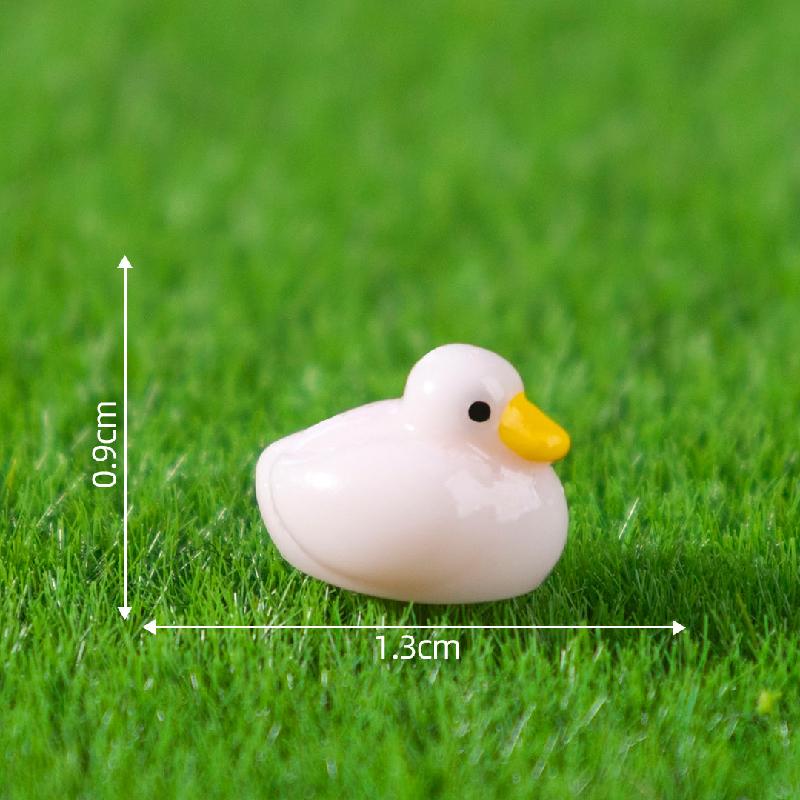 跨境新品微景观创意小鸭子公仔萌粒 DIY装饰品配件迷你树脂小摆件