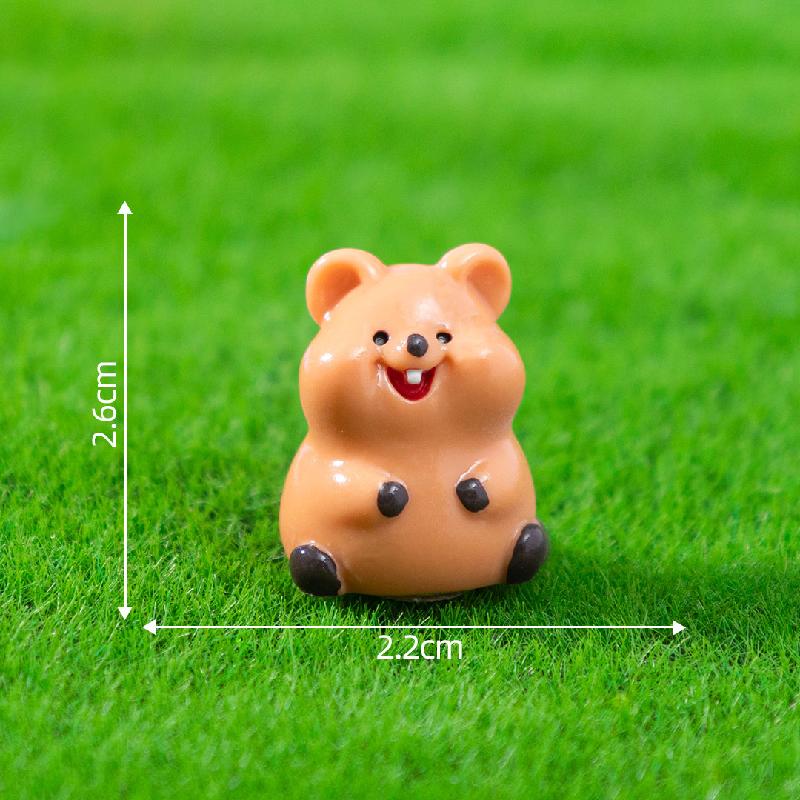 微景观可爱呆萌矮袋鼠宝宝萌粒 园艺造景DY装饰品配件迷你小摆件